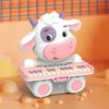 Bebek Hayvan Oyuncağı Çok Fonksiyonlu Kawaii İnek Elektronik Müzik Piyanosu Çocuklar İçin 2 ila 4 Yaş Arası Eğitici Etkileşimli Piyano Oyuncakları