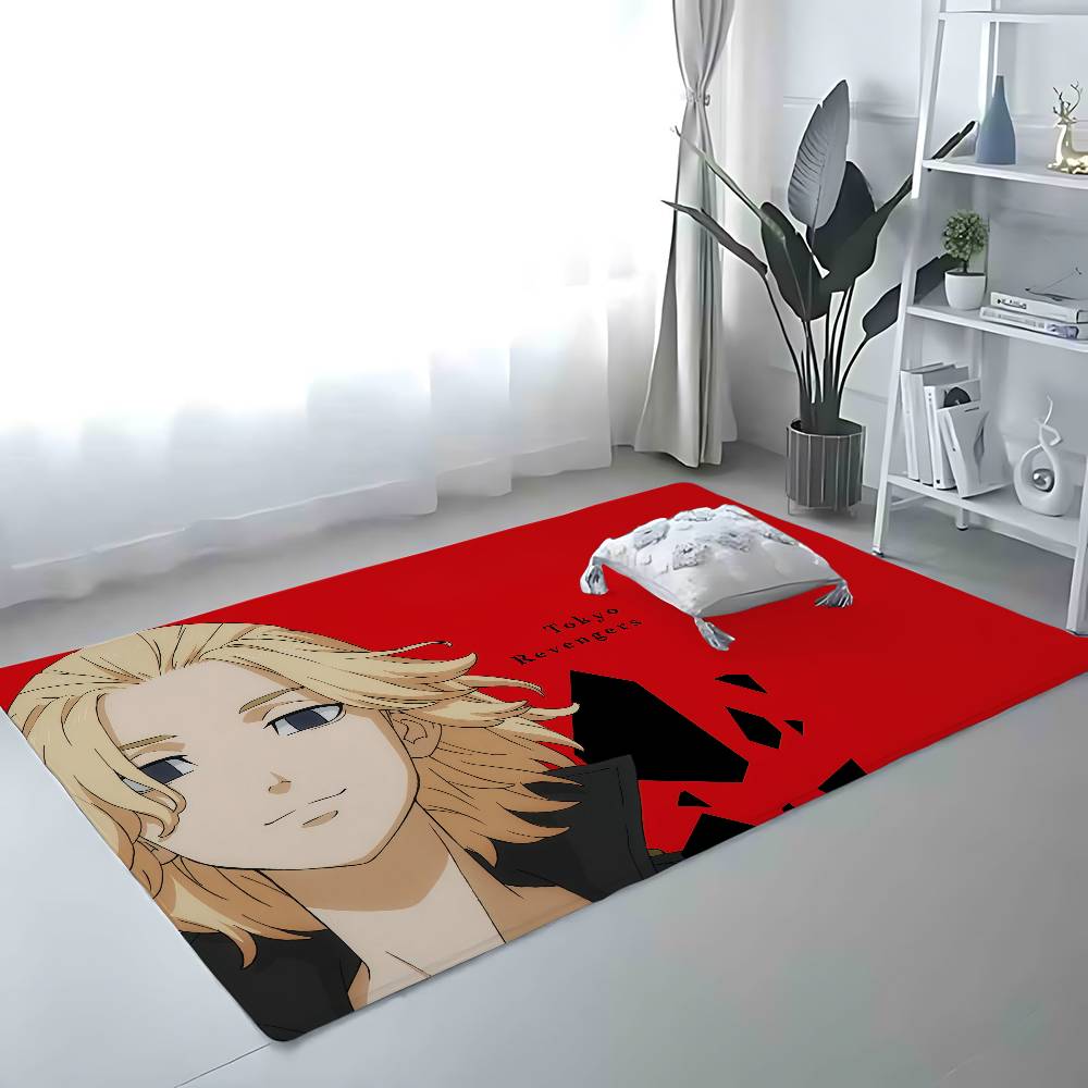 Anime T-Tokyo Revengers Floor Mat Bathroom Absorbent Mat Simple Door Dirt-resistant Mat Home Kitchen Mat Foot Mat Entry Mat
