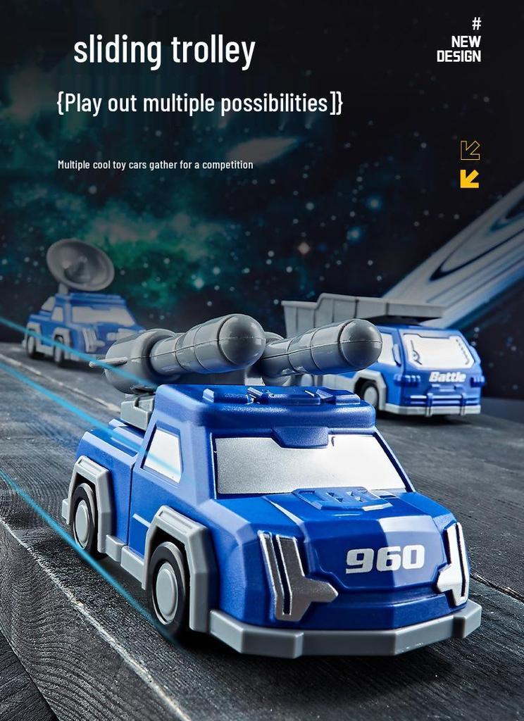 Children's 3D Magnetic Transforming Robot Car Toy - Versatile Warrior Model