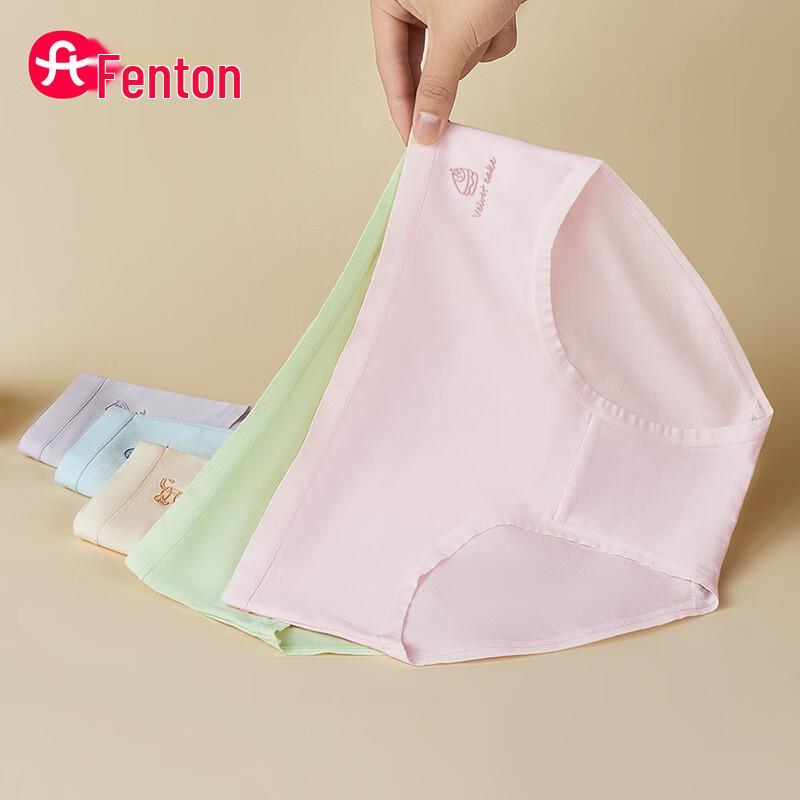 

Fenteng Women s 10A Antibacterial Cotton Briefs 5-Pack L