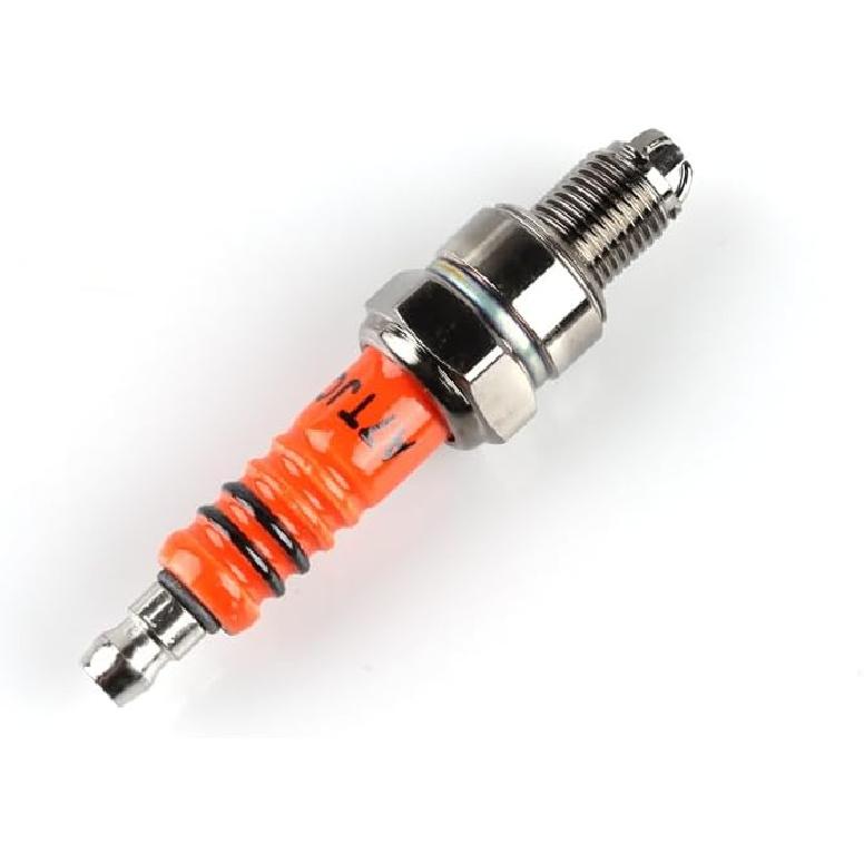 High Performance A7TJC 3 Electrode Spark Plug Replacement for 49cc 50cc 70cc 90cc 110cc 125cc 150cc GY6 Moped Scooter Go Kart Chinese ATV Quads Pit