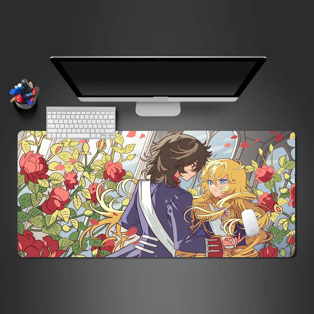 The Rose Of V-Versailles Anime Mousepad Mouse Mat Desk Mat With Pad Gaming Accessories Prime Gaming XXL Keyboard Pad Padding M