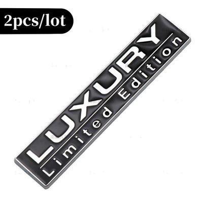 2 teile/los 3D Metall Luxus Limited Edition Auto Emblem Auto Abzeichen Hinten Stamm Typenschild Aufkleber Seite Kotflügel Aufkleber