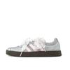 adidas VL COURT 2.0 Silver Pink Beauty, Special Shopping Bag Lightweight Low Top Skateboard Shoes Unisex Pink Silver JS3003(Team920-BOX)