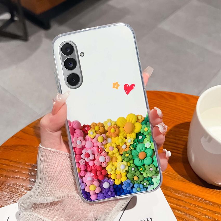 

Для Samsung M36 M56 S10 S11 Note 10 Lite Чехол для телефона Прозрачный ТПУ с красивым цветочным узором Ударопрочный Прочный Защитный чехол Для Samsung Бампер Samsung On7 2016