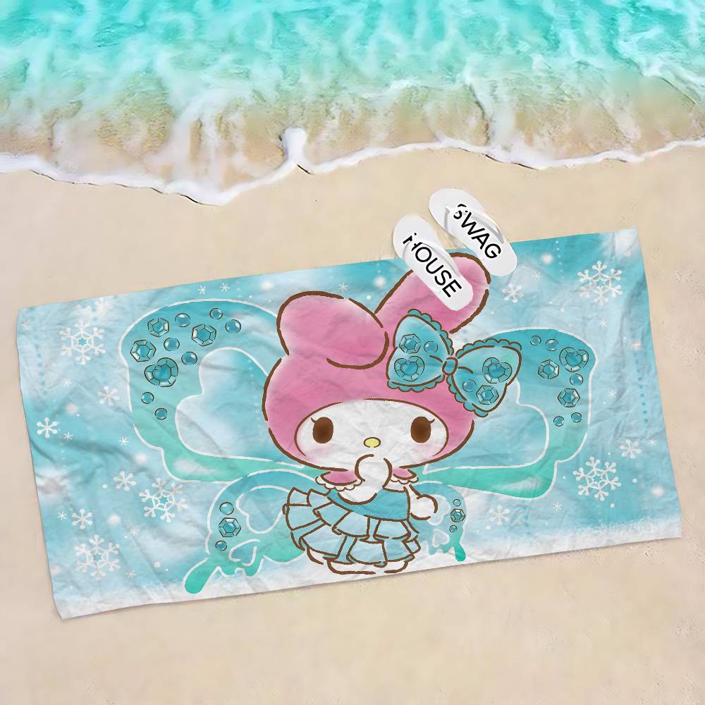 Cute My M-Melody Big Microfiber Beach Towels Quick Dry Towel Sand Beach Towels Pool Towel for Travel Swim Pool Yoga