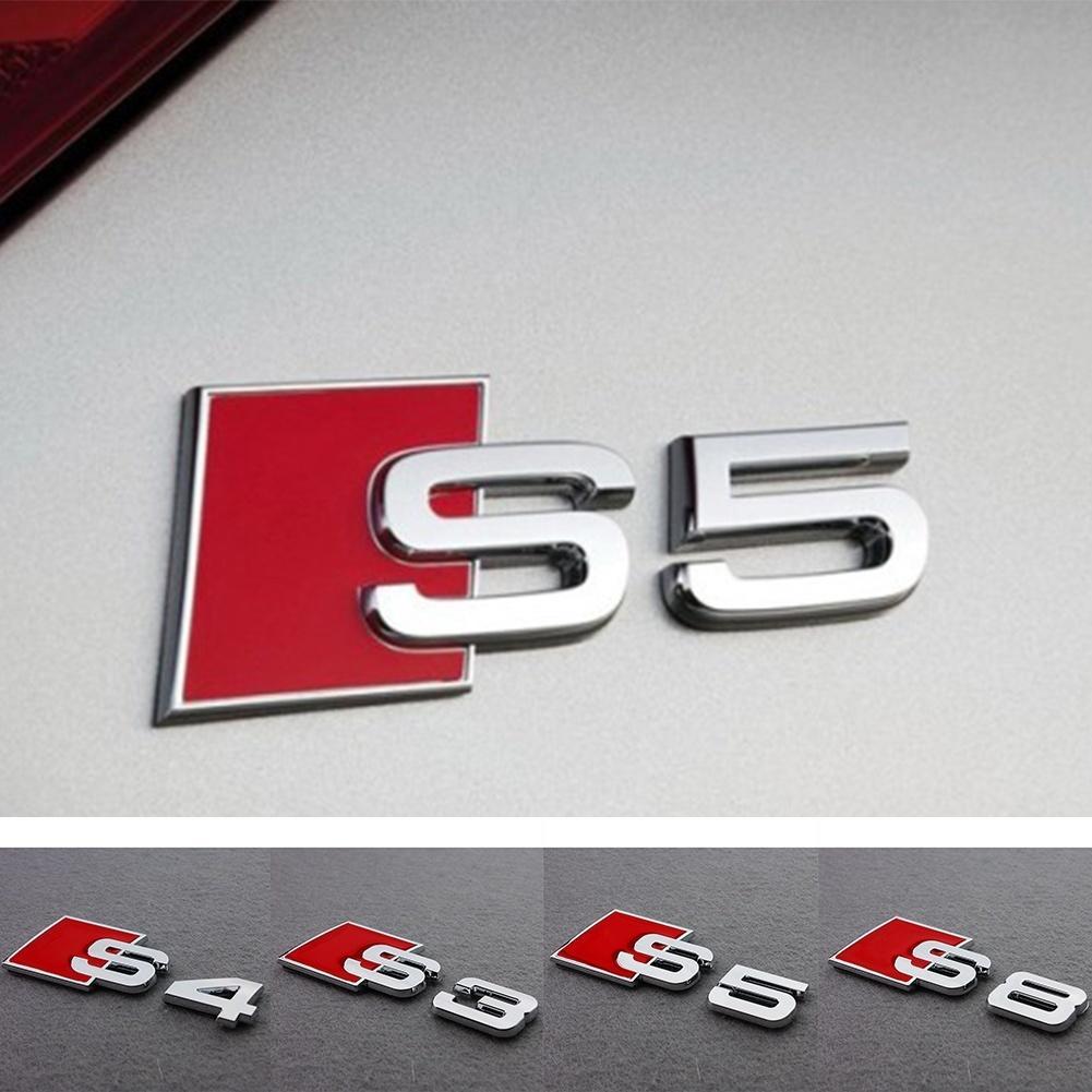 AUDI S3 Cromo Arranque Insignia Emblema Decal Sticker Logo A3 RS3 RS S Tapa Posterior Tronco