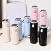 Large Capacity Smart Temperature Display Stainless Steel Thermos Mug - Flip-Top Pea Cup with Light Luxury Finish