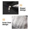 Insulated Thermal Cooler Bag Drink Storage Large Chilled Bags Cool Lunch Foods Lunch Box Zip Picnic Tin Foil Food Panier Repas
