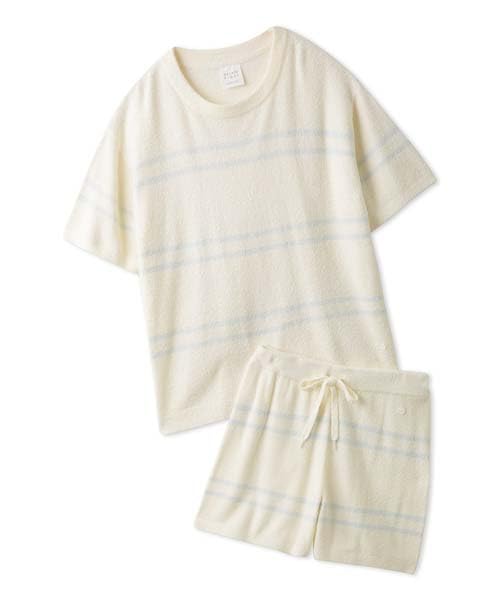 

Smooth Line Border Pullover Shorts Set [Gelato Pique] &