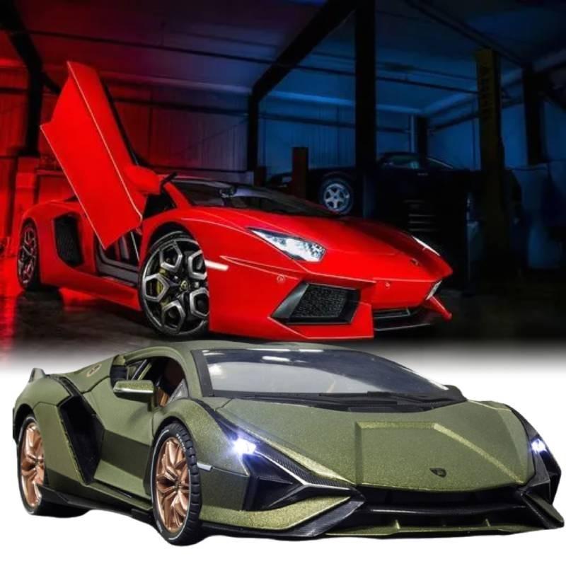 Large Scale 118 Alloy Model Lamborghini Lightning Car With Flashing Lights And Sounds