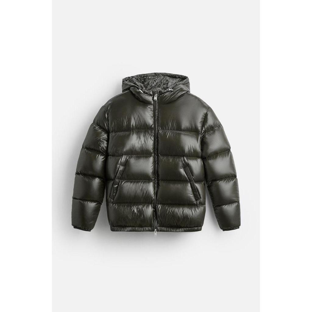 Men's Winter Fashion Solid Color Quilted Patchwork Hooded Cotton Clothes, Casual Loose Warm Zipper Cotton-padded Clothes