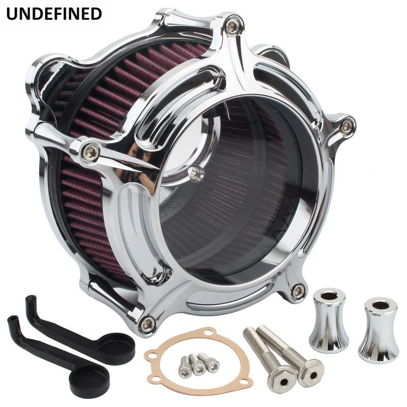 Air Cleaner Filter Intake For Harley Twin Cam EVO Dyna Softail FXST Touring Road King Street Glide 1993-1999 Motorcycle Clear