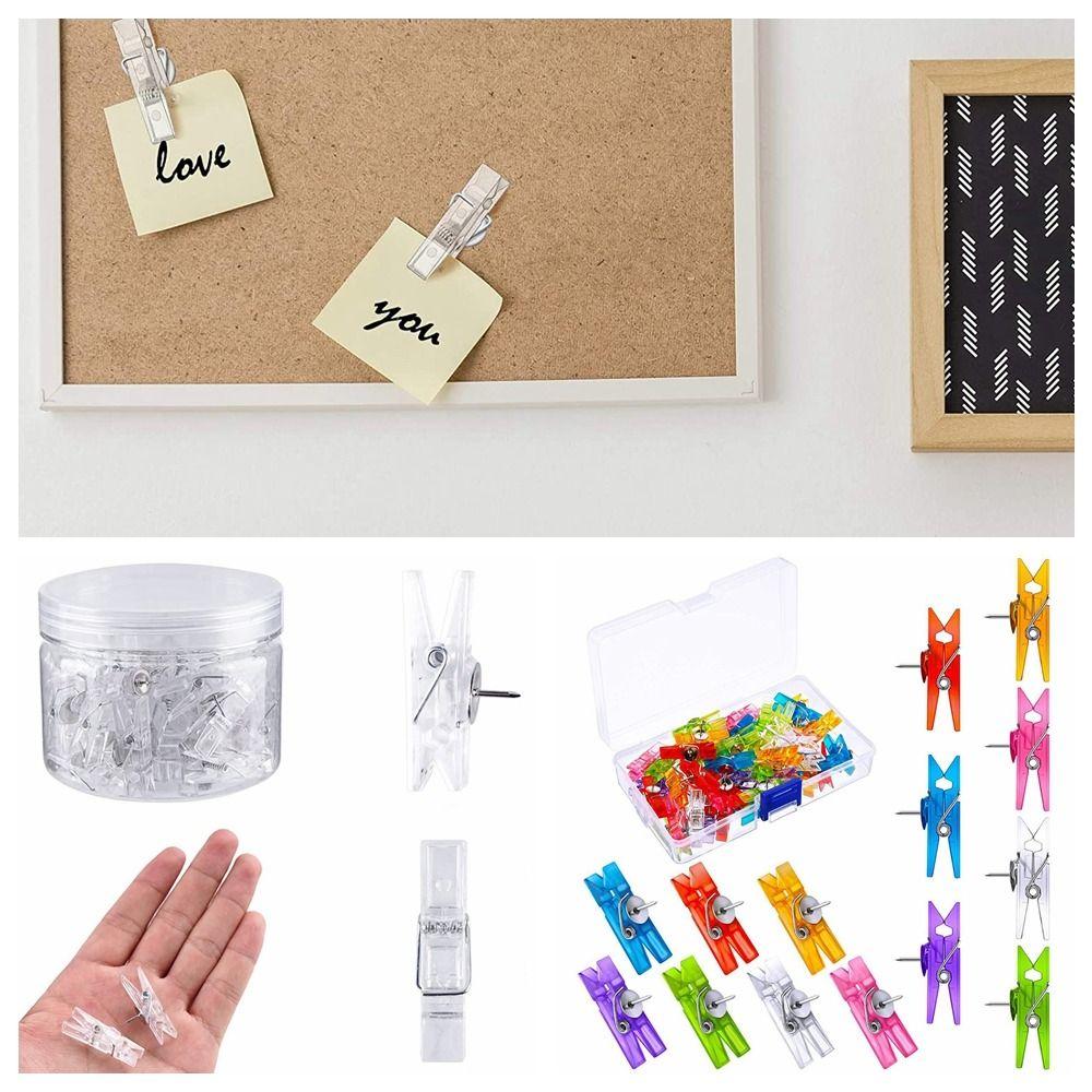 

30 шт./кор. пластиковый зажим с гвоздями, разноцветные декоративные кнопки, инструмент, канцелярская кнопка, зажим для переплета, фестиваль