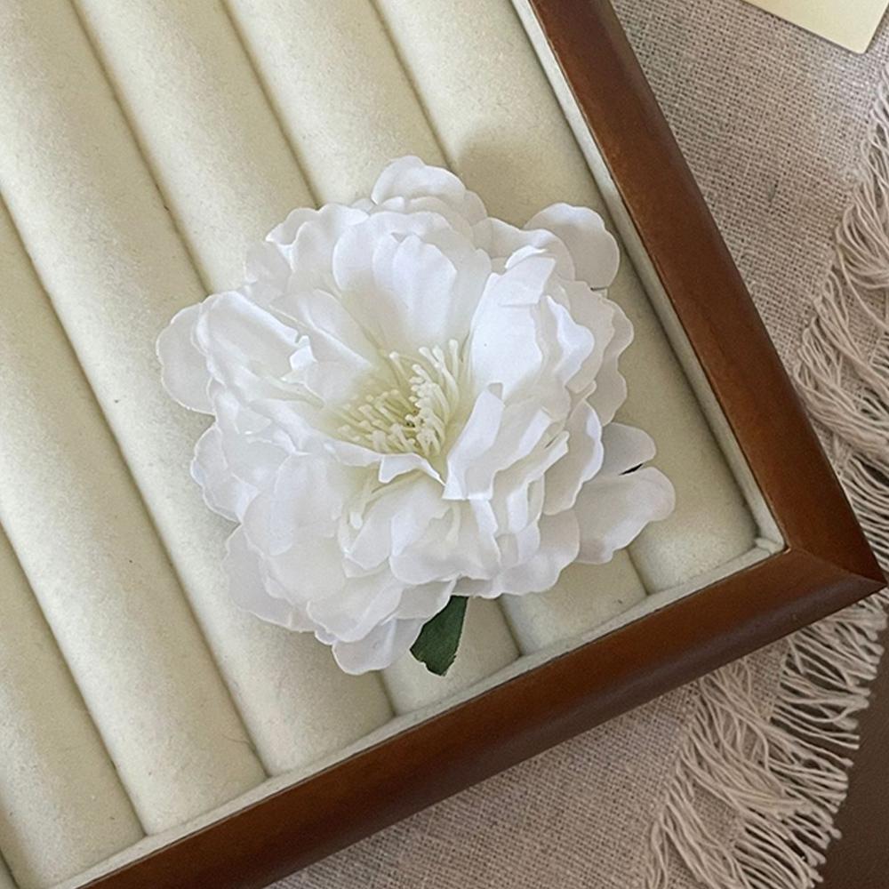 Fashion Satin Rose Flower Large Hair Claw Clip for Women  Spring Summer Trendy Design Korean Colored Hairpin Headdress