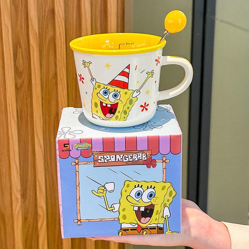 Adorable SpongeBob & Patrick Star Ceramic Mug Gift Box for Girls Birthdays