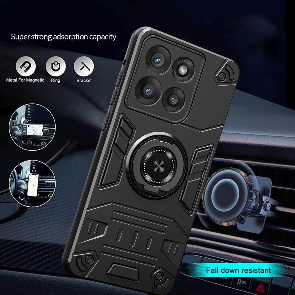 Applicable to MOTO G86 Five Heroes mobile phone case Motorola G56 ring bracket G15 anti-drop F05 protective case