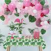 4 Pack Hawaii Palm Leaves Tablecloths Luau Party Disposable Hawaiian Table Cloth Tropical Palm Leaves Table Cover for Baby Shower Birthday Party