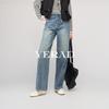 Yalida Women's Retro Wide-Leg Denim Jeans