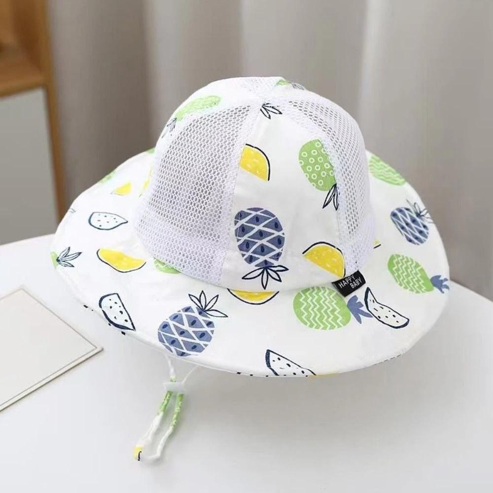 Fruit Print Children Sun Hat Thin Sun Protection Hat Fashion Bucket Hat  Summer Season