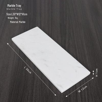 Abay Rectangular Marble Pattern Storage Tray