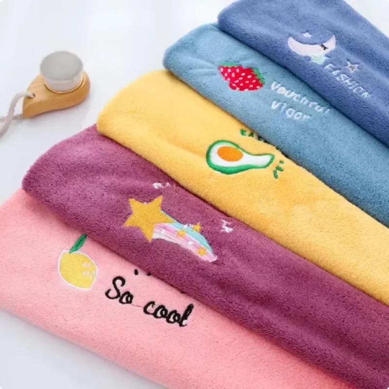 Hot Quickly Dry Hair Hat Super Absorbent Soft Bathroom Women Head Towels Girls Cute Hair Towel Hair Dry Wrap Bonnets