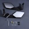 Espelhos de Motocicleta Winglets Stealth Espelho Grande Superfície de Espelho Asas Espelho 10mm/8mm Espelho Retrovisor de Motocicleta