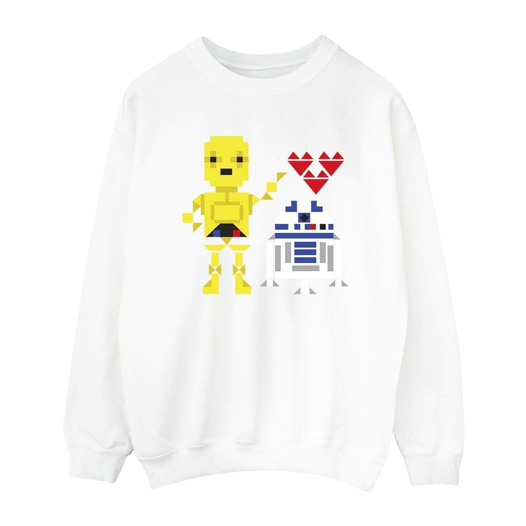 Star Wars Womens/Ladies Heart Robot Sweatshirt