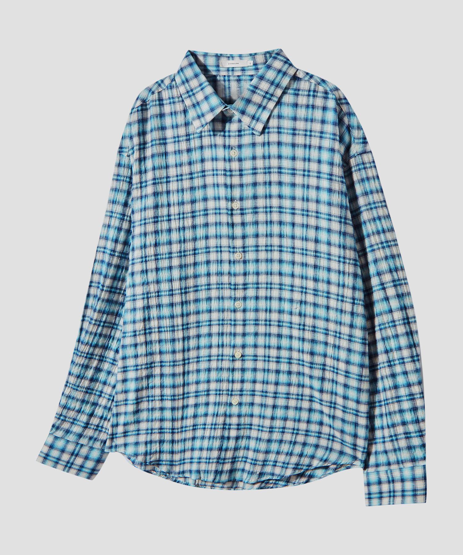 Signature Resort Check Shirt [Blue] Blue/L