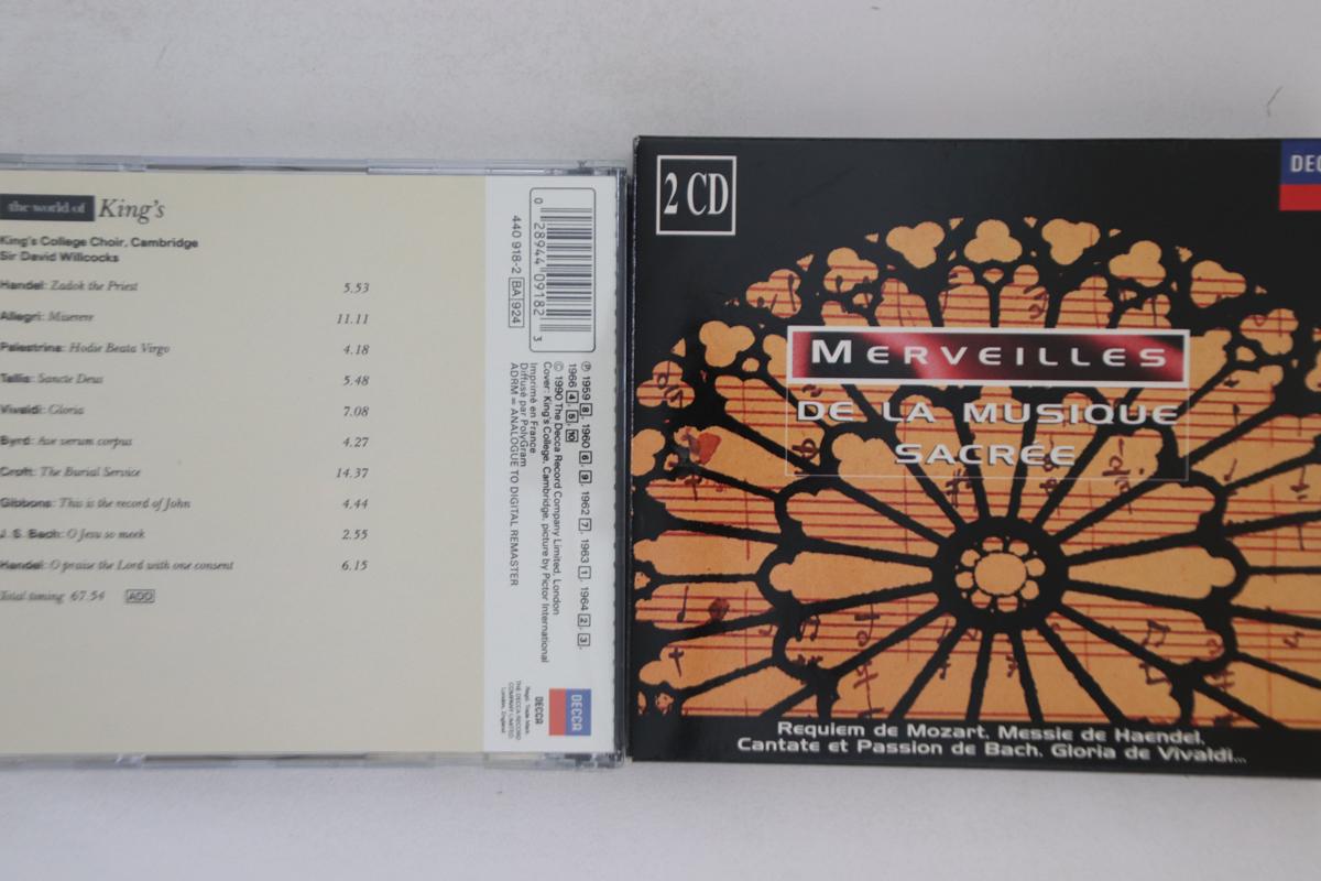 

CD VARIOUS - Merveilles De La Musique Sacree 4409162 DECCA Non Japan Classical Used