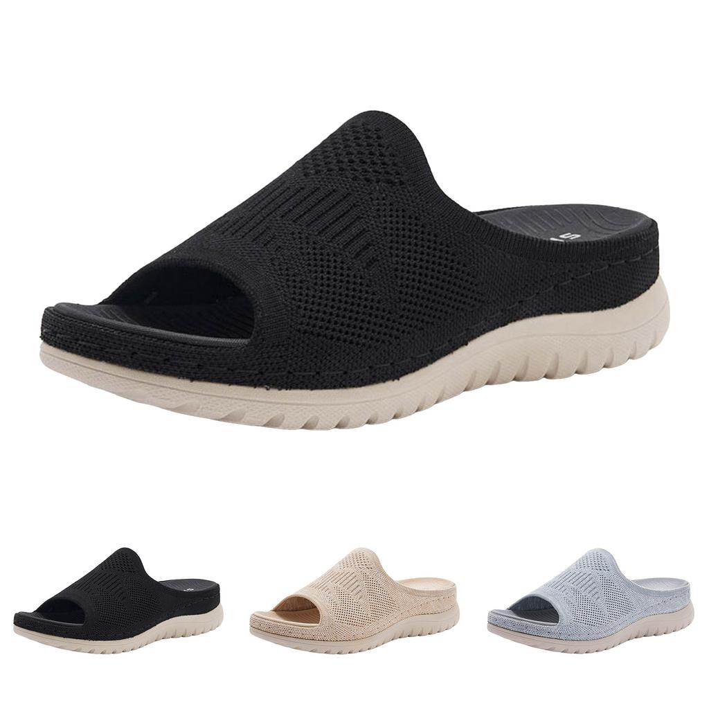 Slide Sandals Slippers For Women Lightweight Wide Width Comfortable Slip On Arch Support Slides Sandalias De Mujer Verano 2026