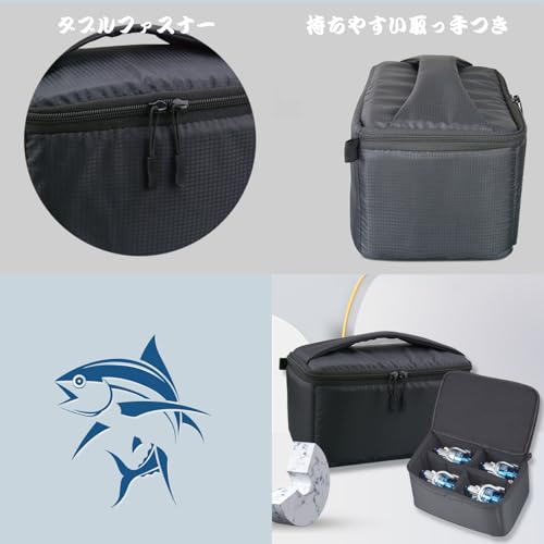 SCGEHA Reel Case, Reel Storage Bag, Fishing Reel Bag, Protective, Large Capacity Storage Case for Fishing Tackle (XL)