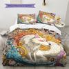 Nine-Tailed Fox Pattern Bedding Home Decoration Birthday Gift (1 * duvet cover + 2 * pillowcase, without core)