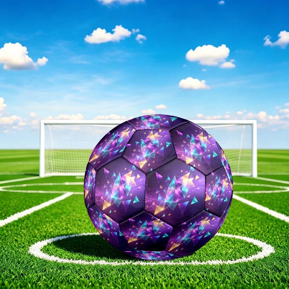 1pc Geometric Dreamscape Size 5 Soccer Ball Professional Match Training Football Indoor &Outdoor Sports Ball Lightweight Durable C6523
