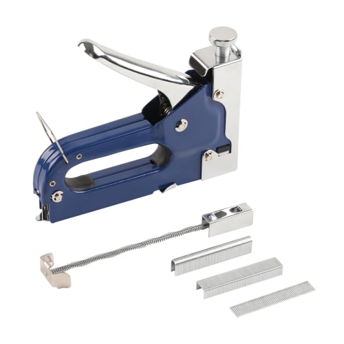 STEELMIGHT 3-in-1 Hand Stacker, Heavy-Duty, Includes 3,000 Replacement Staples and a Staple Removal Tool, No Guide Adjustment Required, for Wood and W