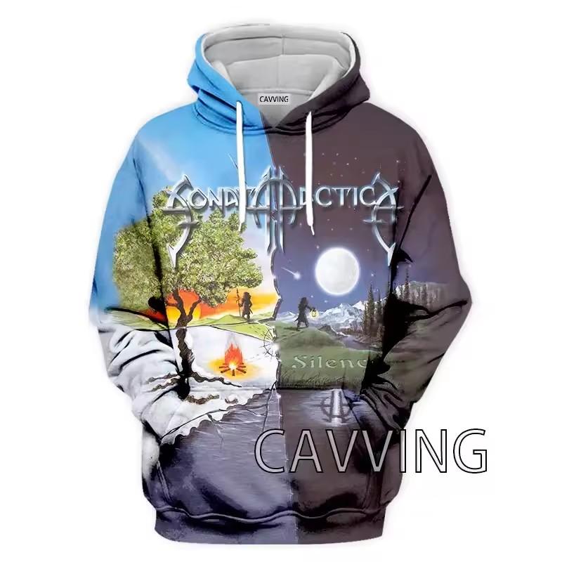 

Модні чоловічі худі з 3D-принтом гурту Sonata Arctica, толстовки з капюшоном, худі в стилі Хараджуку, світшоти, топи, одяг 4XL