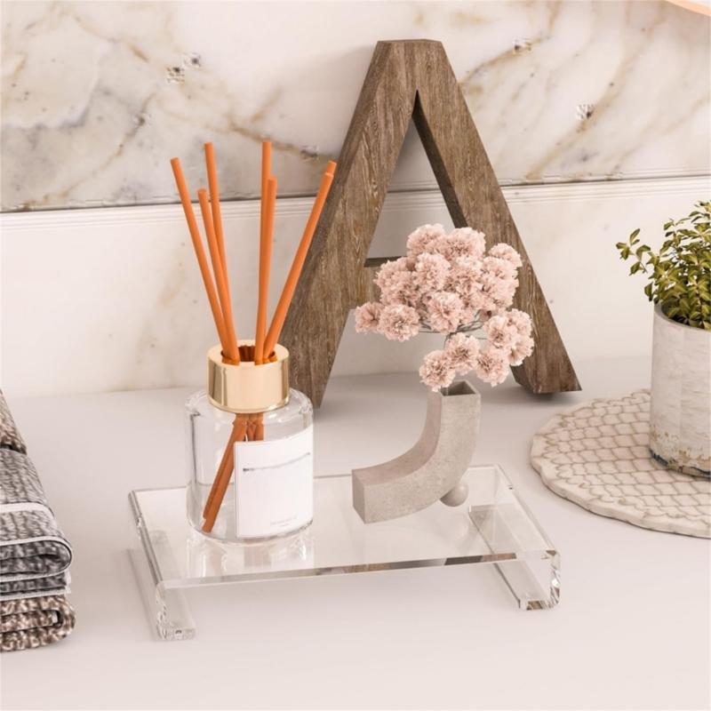 Sturdy Acrylic Display Stand for Home Use Portable Accessory for Organizing Toiletries and Kitchen Supplies Utensils
