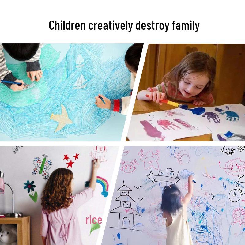 Extra-Large Children's Graffiti Coloring Scroll: Durable Drawing Paper for Kindergarten and Babies