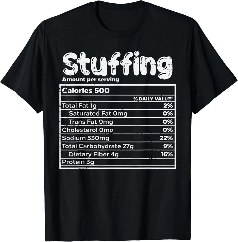 Farcitura Valori Nutrizionali Abbinamento Cibo Regalo di Ringraziamento per la Famiglia T-Shirt Unisex