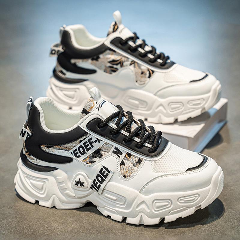Shoes new winter breathable mesh youth sports platform casual little white dad shoes autumn