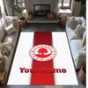 Nottingham Forest FC Printed Crystal Velvet Rug Non‑Slip Crystal Velvet Carpet For Sofa Bedroom Indoor Home Decoration