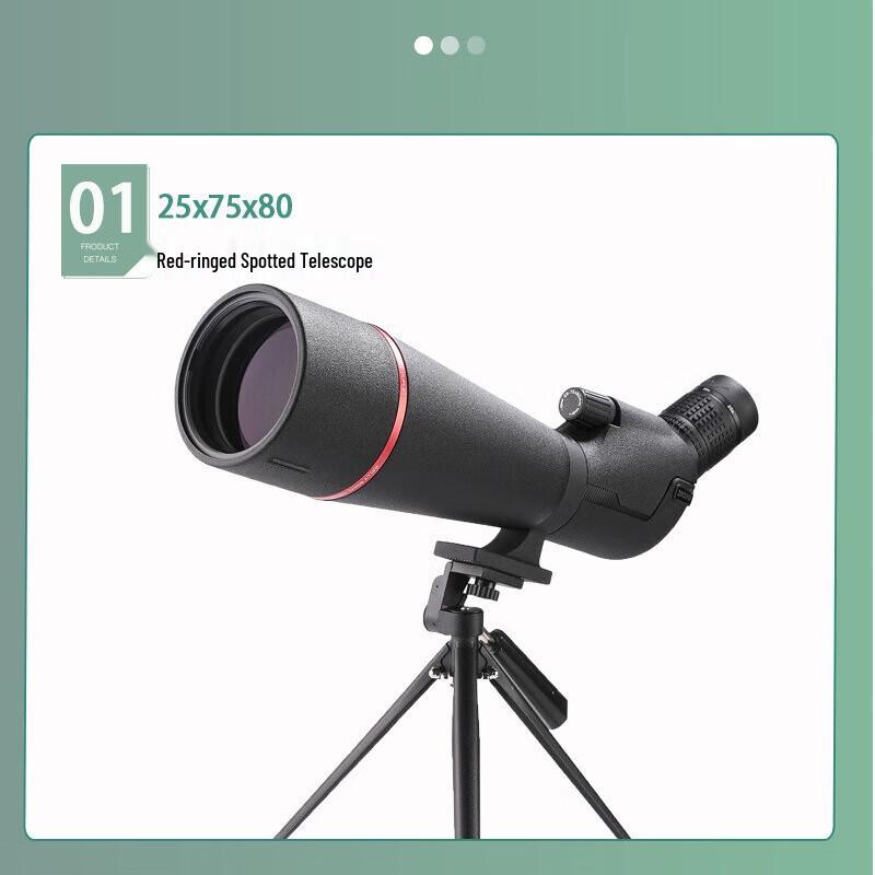 High Power 25-75X80 Zoom Telescope
