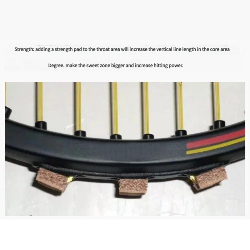 Premium Leder Power Pad für Tennisschläger Stoßdämpfung und verbessert Saitenschutz