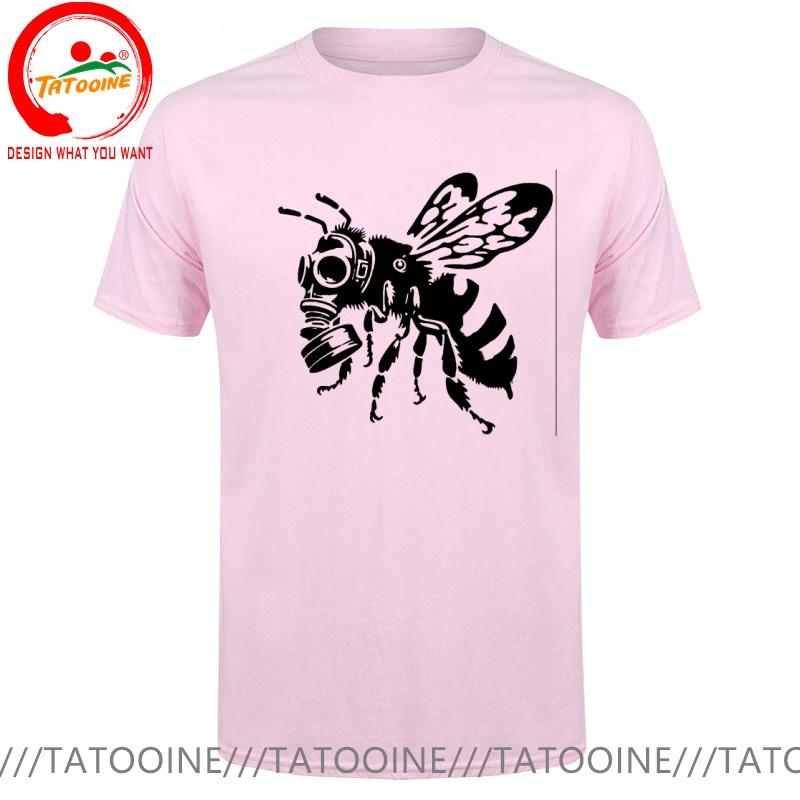 Funny Design Bee With Gasmask Sred Doublet Unisex Fashion Trendy Casual Clothing Stylish Tops Tee Shirt Leisure Tshirt Unisexs