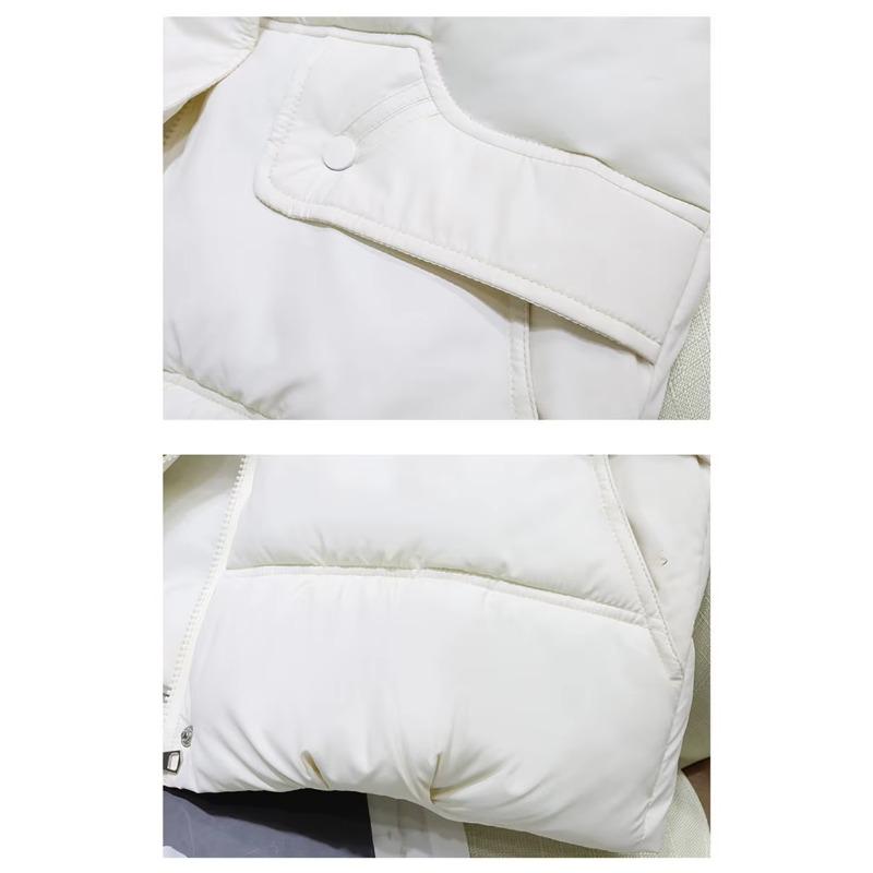 Down Vest Women Autumn Winter Fashion Stand Collar All-Match Warm Sleeveless Waistcoat Jacket Ladies