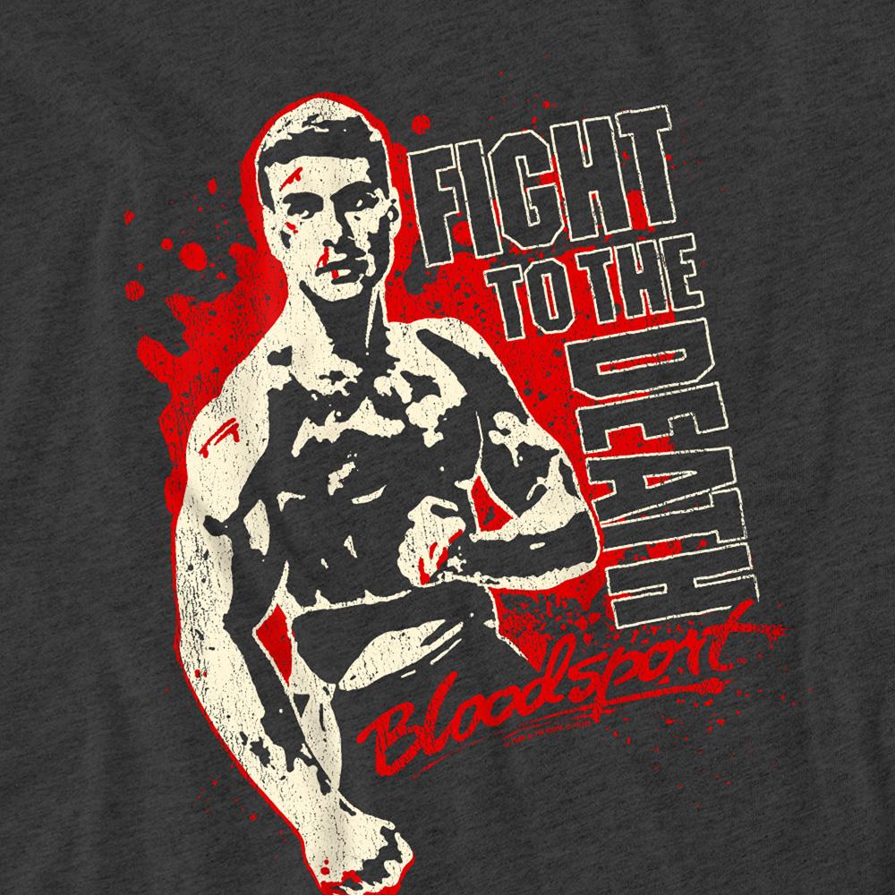 Bloodsport Unisex Adult To The Death Heather T-Shirt