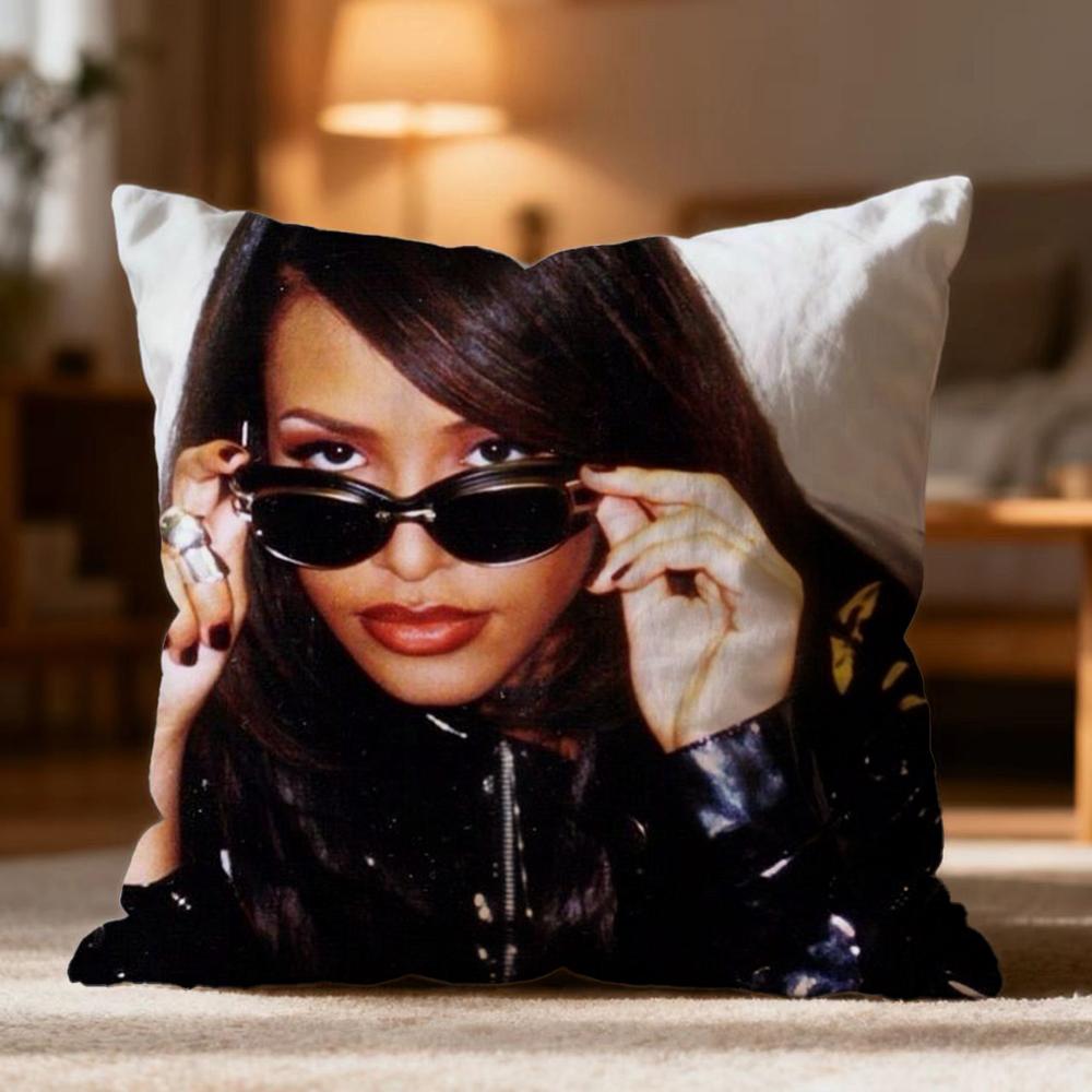 Popular AAaliyahied Cushion Cover Soft Washable Pillow Case Multi-Scene for Couch Bed Travel Office Use