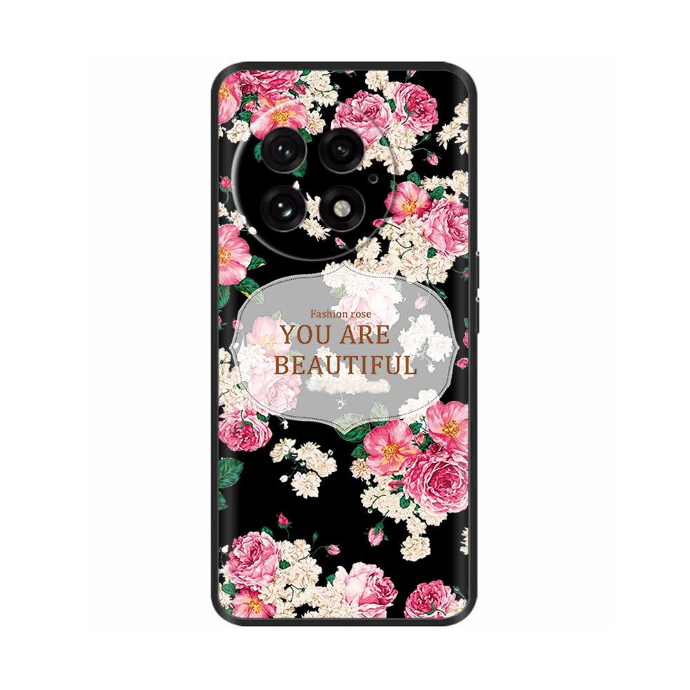 Luxury Case For OnePlus 13 Phone Case Shockproof Black Silicone Soft Back Cover Coque For OnePlus 13 PJZ110 Case Fundas Housing
