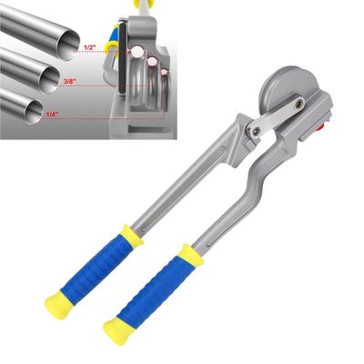 Ohýbačka trubek 3 v 1 Design 0-180° Hliníková slitina Přenosná ruční nástroj na ohýbání trubek pro údržbu klimatizace 6mm/10mm/12mm