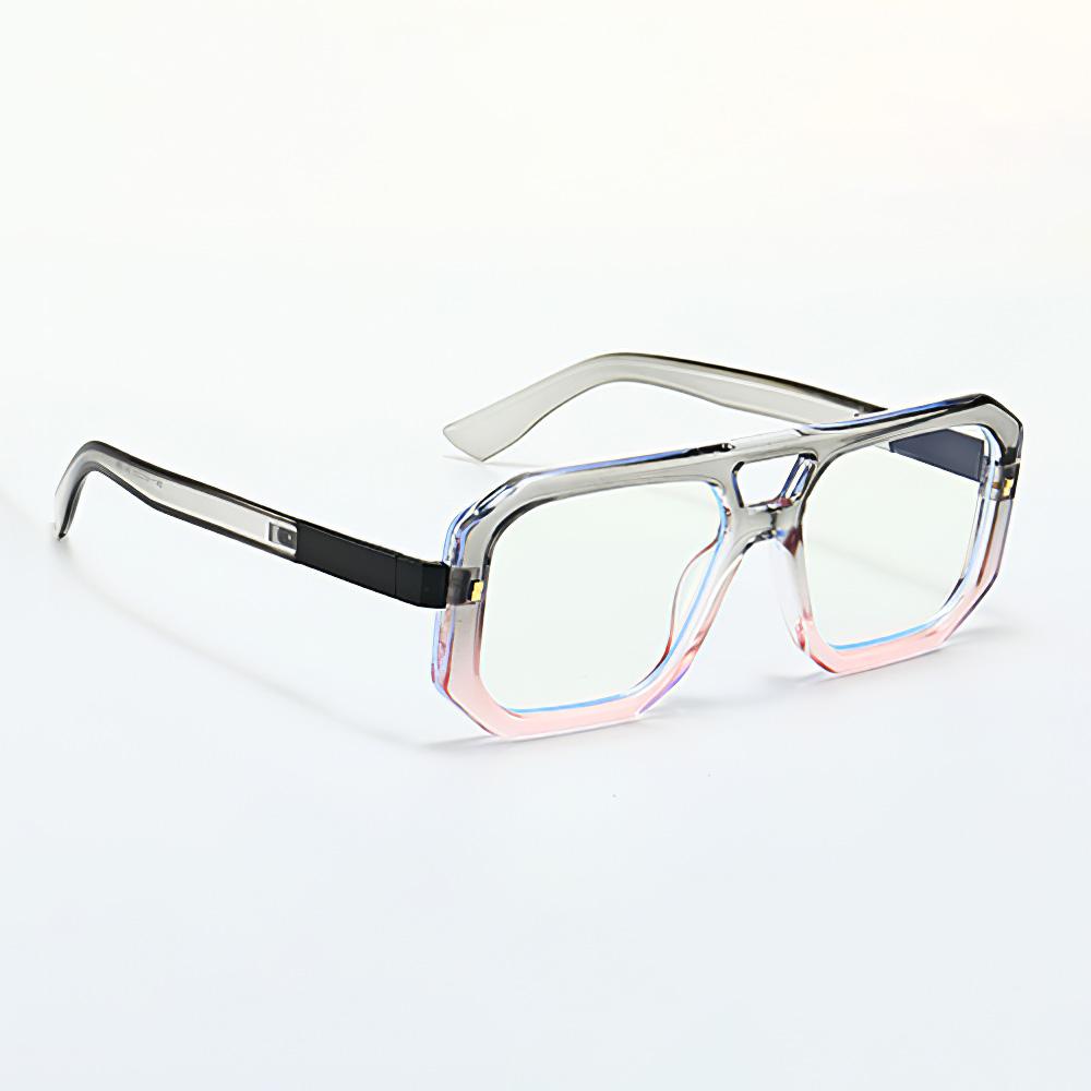 New In 2024 Black Square  Anti Blue Light Glasses with Gold Lines Outlining Anti Blue Light Fashion Accessories Eye Glasses Men